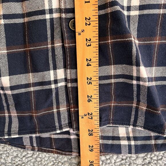 Jach’s Flannel Men’s Large Blue Plaid Heavyweight Button Up 100% Cotton‎ - Picture 7 of 9